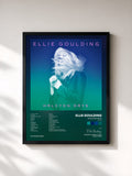 #noir Tableau de l'album Halcyon Days (Deluxe) de Ellie Goulding, cadre noir, imprimé et encadré en France