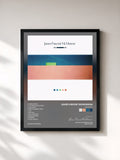 #noir Tableau de l'album We Move de James Vincent McMorrow, cadre noir, imprimé et encadré en France
