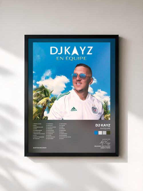 Dj Kayz · En équipe — Affiche encadrée