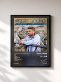 #noir Tableau de l'album Weekends Look A Little Different These Days de Brett Young, cadre noir, imprimé et encadré en France