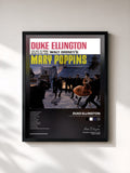 #noir Tableau de l'album Plays With The Original Motion Picture Score Mary Poppins de Duke Ellington, cadre noir, imprimé et encadré en France