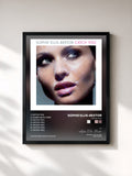 #noir Tableau de l'album Catch You de Sophie Ellis-Bextor, cadre noir, imprimé et encadré en France