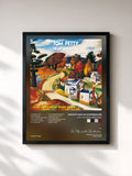 #noir Tableau de l'album Into The Great Wide Open de Tom Petty and the Heartbreakers, cadre noir, imprimé et encadré en France