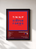 #noir Tableau de l'album Simple Forms de The Naked And Famous, cadre noir, imprimé et encadré en France