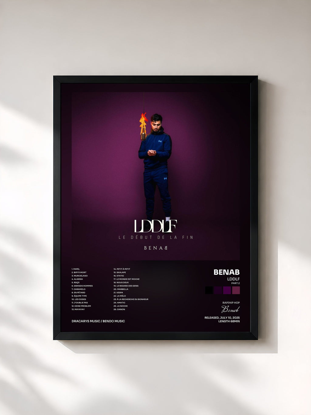#noir LDDLF (Part.2) by Benab as a framed art print, black frame, printed and framed in France