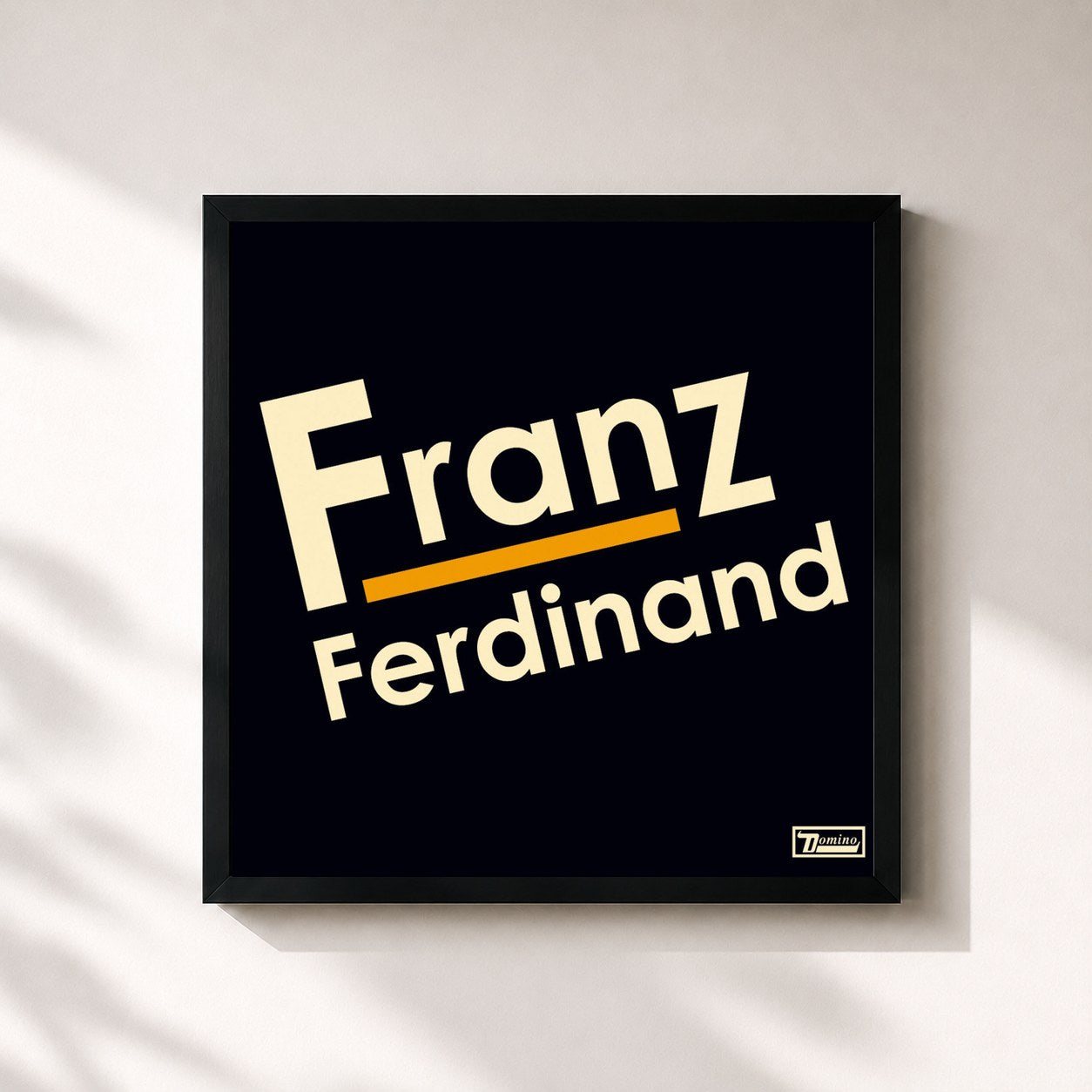 #noir Franz Ferdinand by Franz Ferdinand as a square framed art print, black 32x32 cm frame