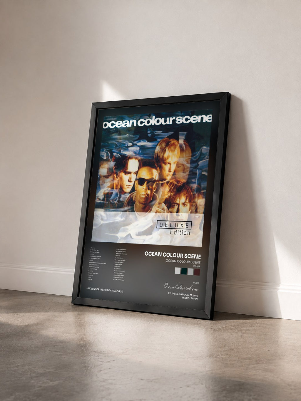 #noir Tableau de l'album Ocean Colour Scene (Deluxe) de Ocean Colour Scene vu de trois quarts, cadre noir