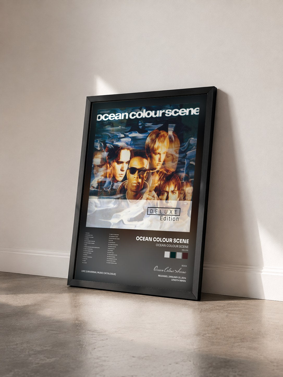 #noir Tableau de l'album Ocean Colour Scene (Deluxe) de Ocean Colour Scene vu de trois quarts, cadre noir