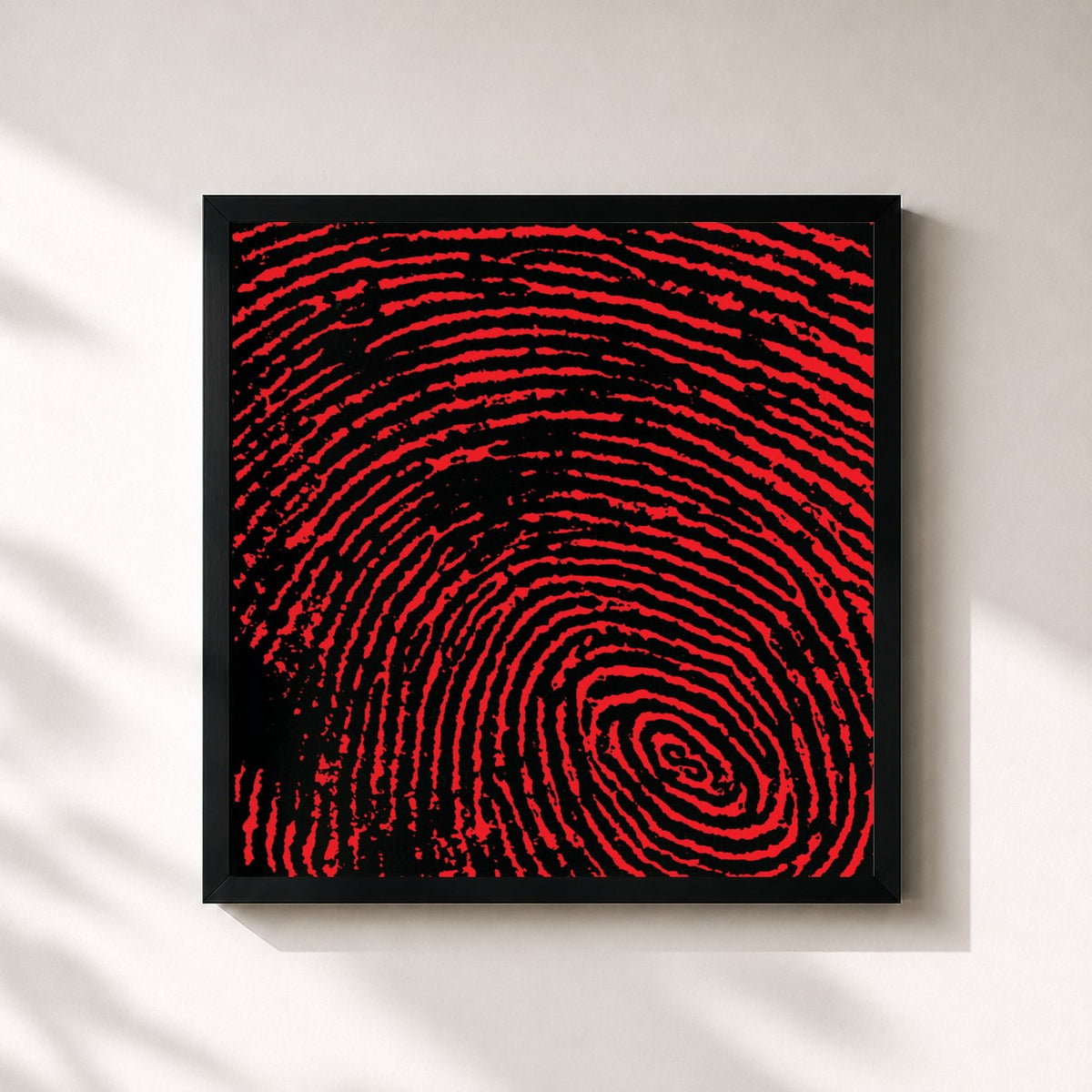 #noir Tableau carré de l'album Every Man For Himself (Expanded Edition) de Hoobastank, cadre noir 32x32 cm