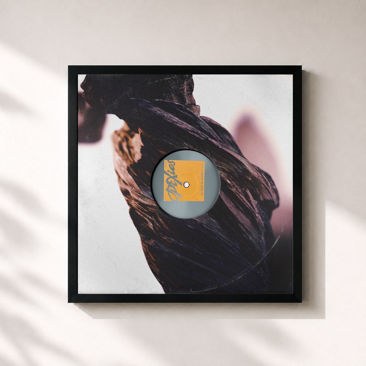 #noir Tableau carré de l'album The Night the Zombies Came de Pixies, cadre noir 32x32 cm