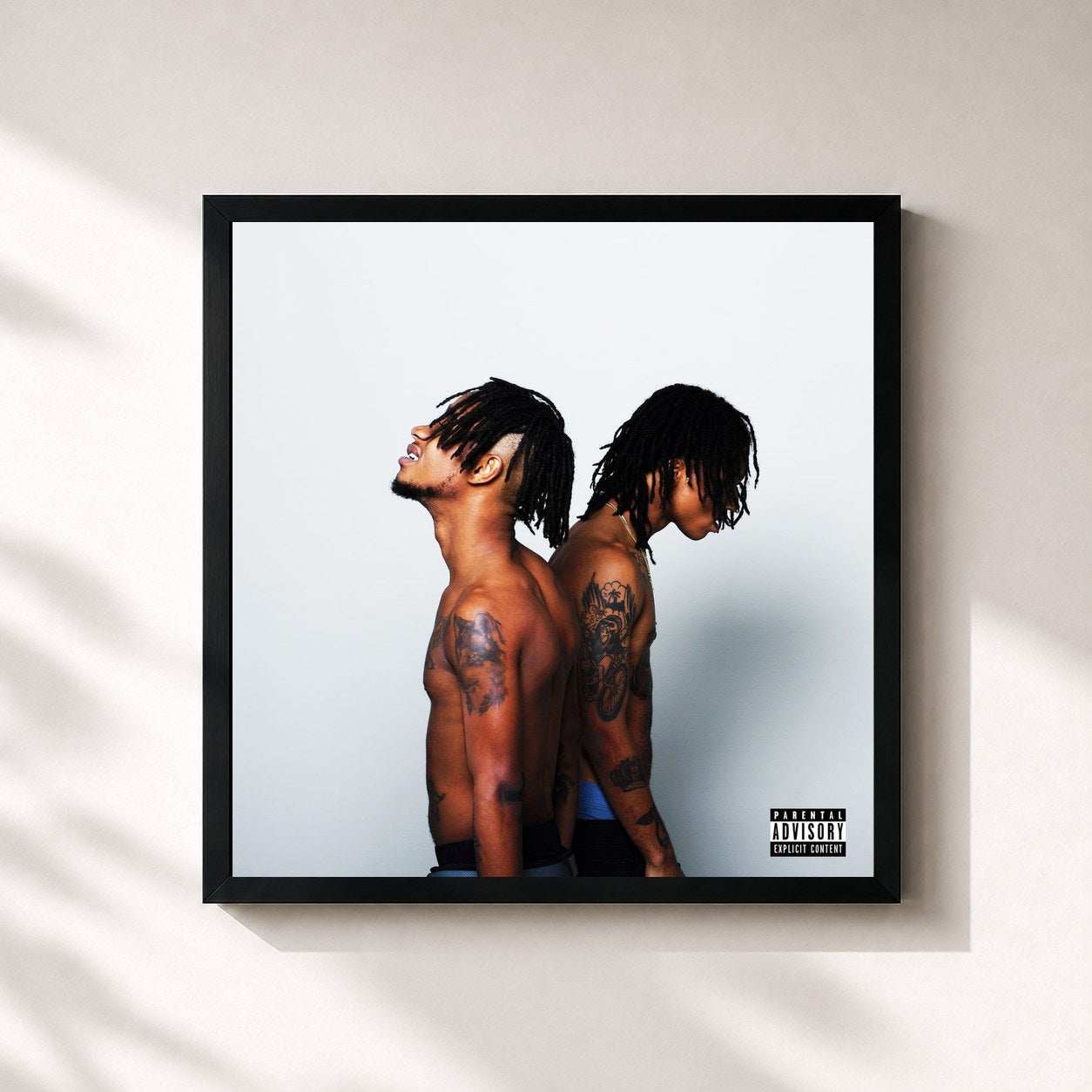 #noir SremmLife 2 by Rae Sremmurd as a square framed art print, black 32x32 cm frame