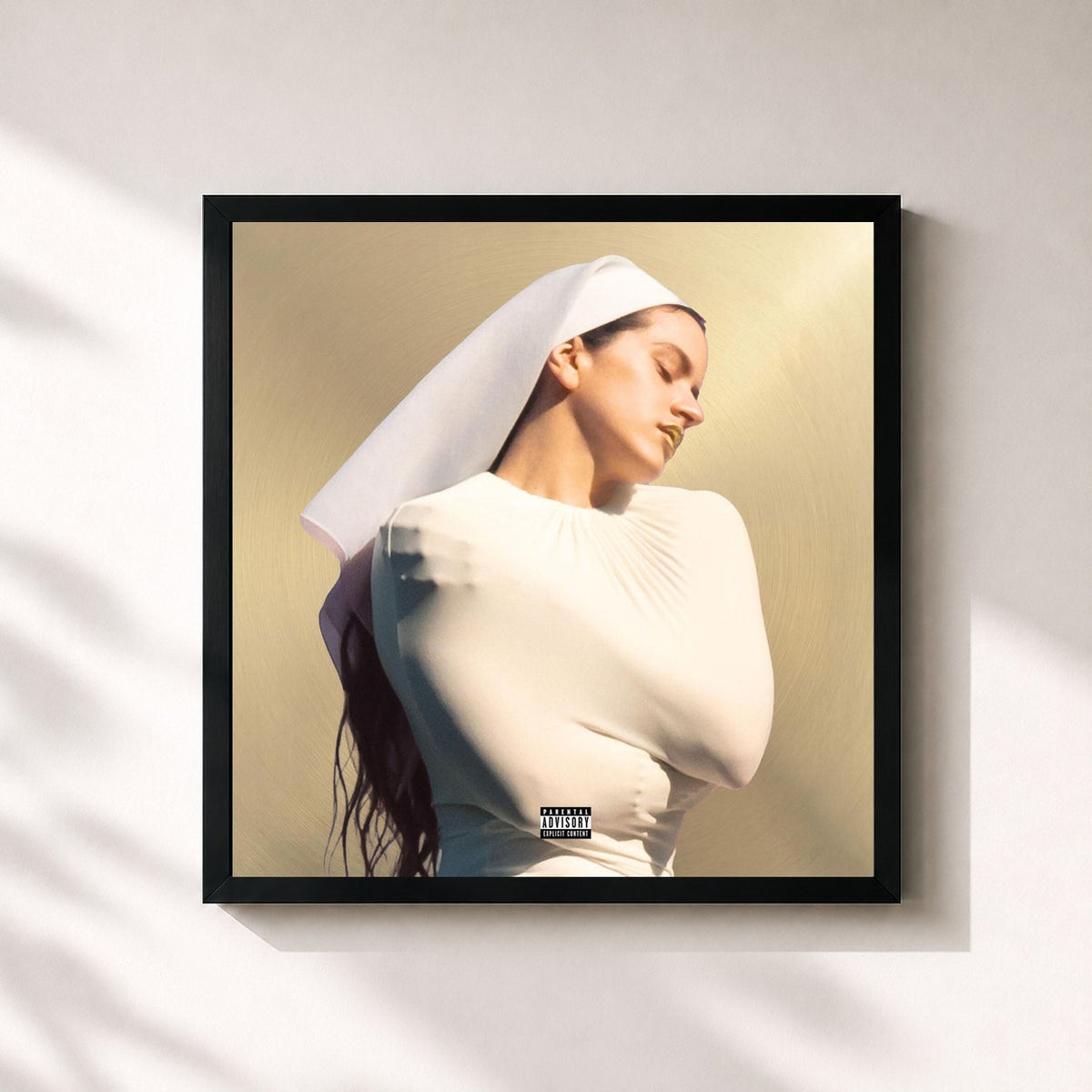 #noir Tableau carré de l'album LUX (Complete Works) de ROSALÍA, cadre noir 32x32 cm