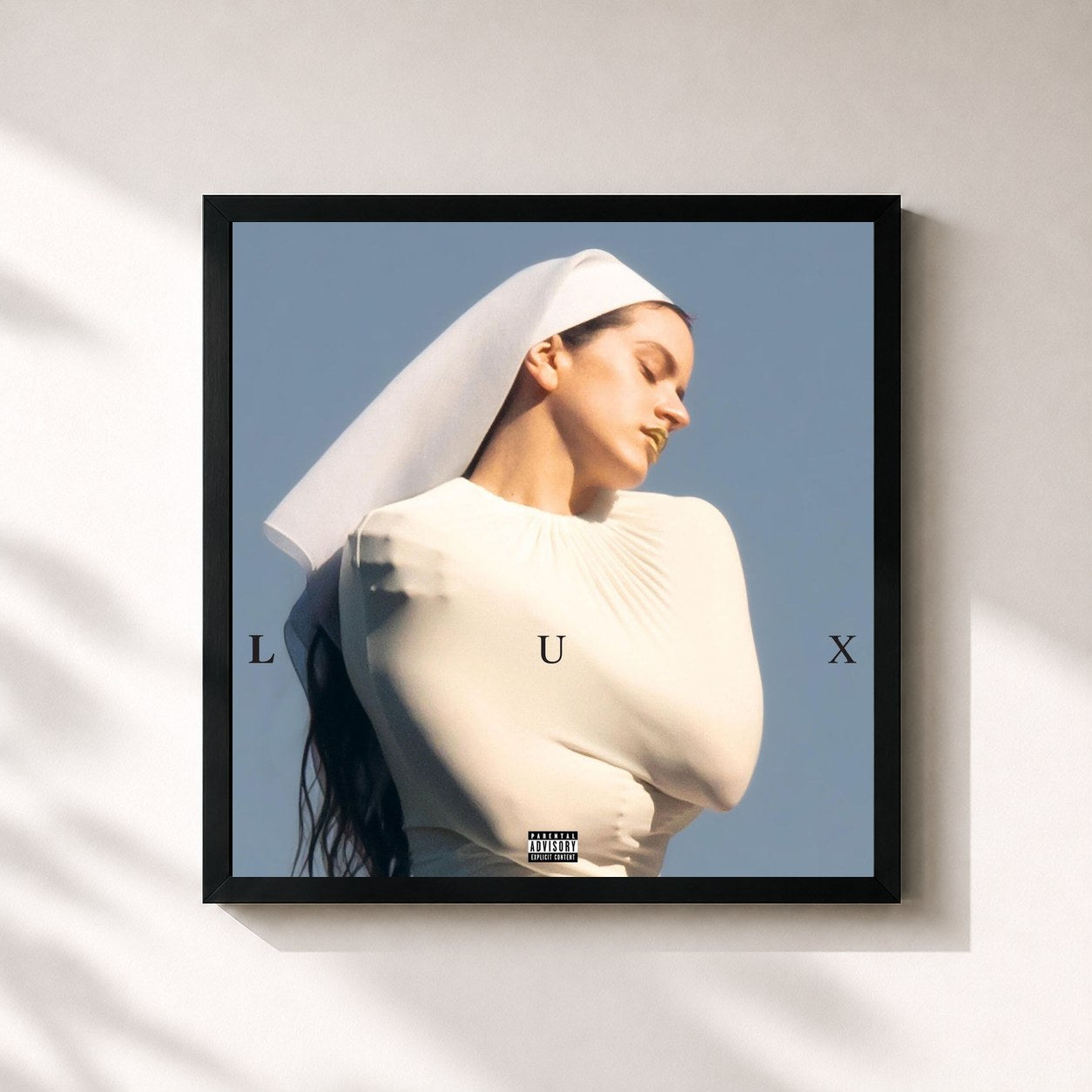 #noir LUX by ROSALÍA as a square framed art print, black 32x32 cm frame