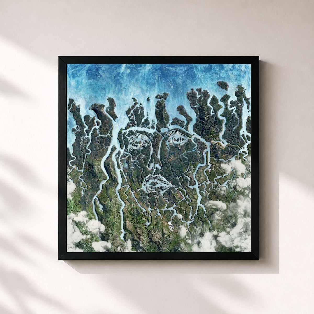 #noir Tableau carré de l'album ENERGY (Deluxe) de Disclosure, cadre noir 32x32 cm