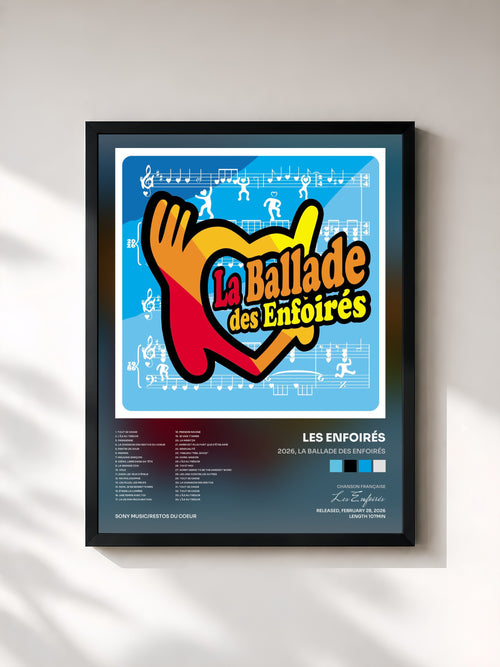 Les Enfoirés · 2026, La ballade des Enfoirés — Lámina enmarcada