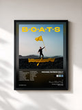#noir Tableau de l'album B.O.A.T.S de Michael Patrick Kelly, cadre noir, imprimé et encadré en France