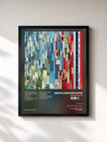 #noir Tableau de l'album Narrow Stairs de Death Cab for Cutie, cadre noir, imprimé et encadré en France