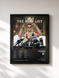 #noir Tableau de l'album The Playlist de J Alvarez, cadre noir, imprimé et encadré en France