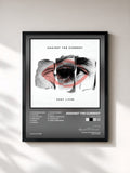#noir Tableau de l'album Past Lives de Against The Current, cadre noir, imprimé et encadré en France
