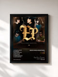 #noir Tableau de l'album EP de Grupo Marca Registrada, cadre noir, imprimé et encadré en France