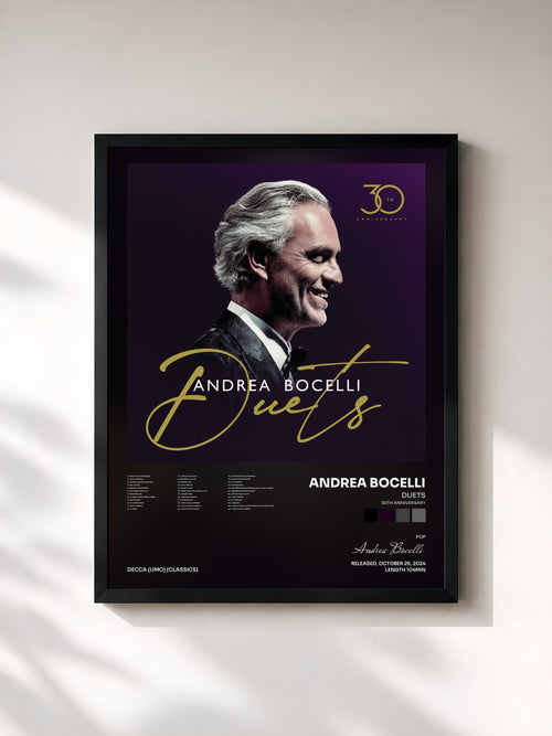 Andrea Bocelli · Duets (30th Anniversary) — Stampa incorniciata