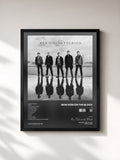 #noir Tableau de l'album 10 de New Kids on the Block, cadre noir, imprimé et encadré en France