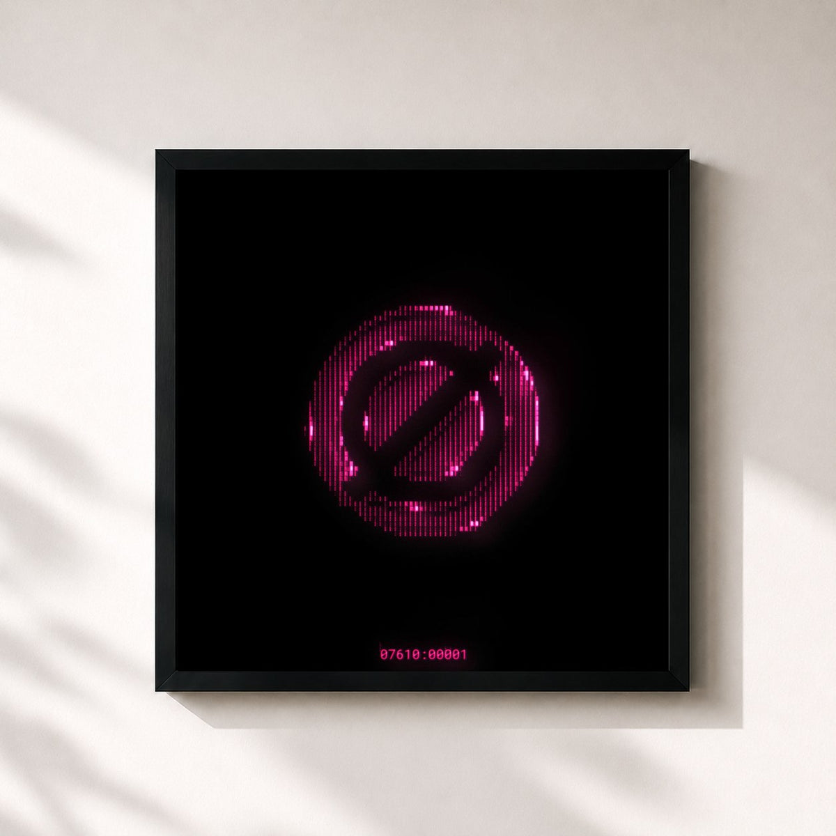 #noir Tableau carré de l'album d00mscrvll, Vol. 1 de Diplo, cadre noir 32x32 cm