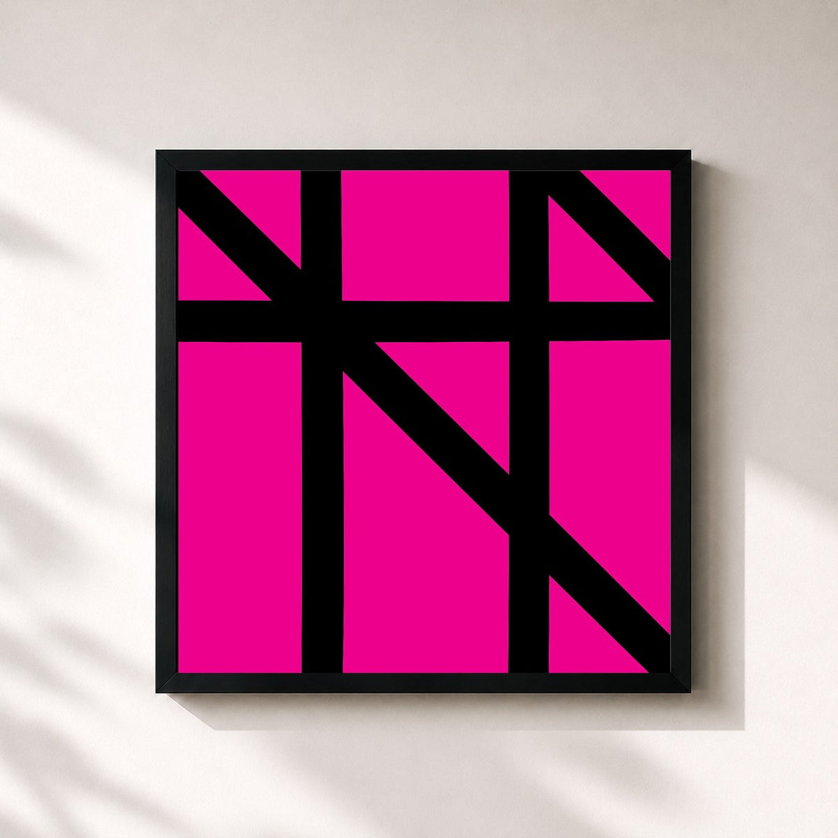 #noir Tutti Frutti di New Order in stampa quadrata incorniciata, cornice nera 32x32 cm