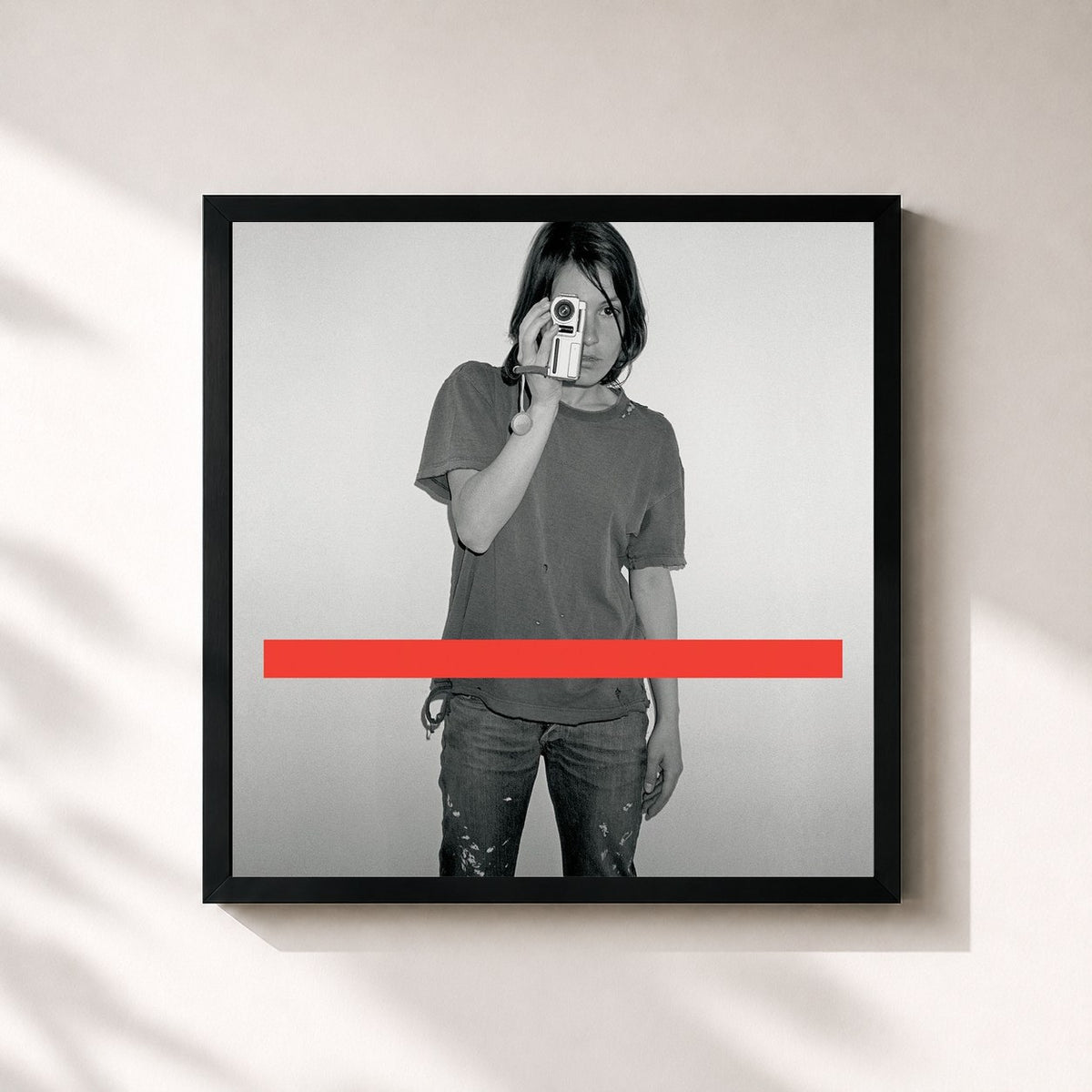 #noir Get Ready di New Order in stampa quadrata incorniciata, cornice nera 32x32 cm
