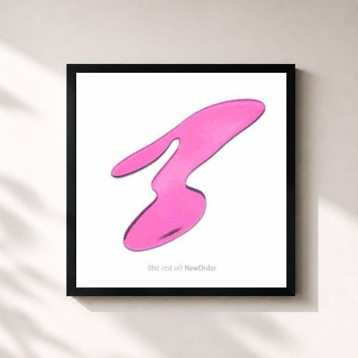 #noir The Rest of New Order di New Order in stampa quadrata incorniciata, cornice nera 32x32 cm