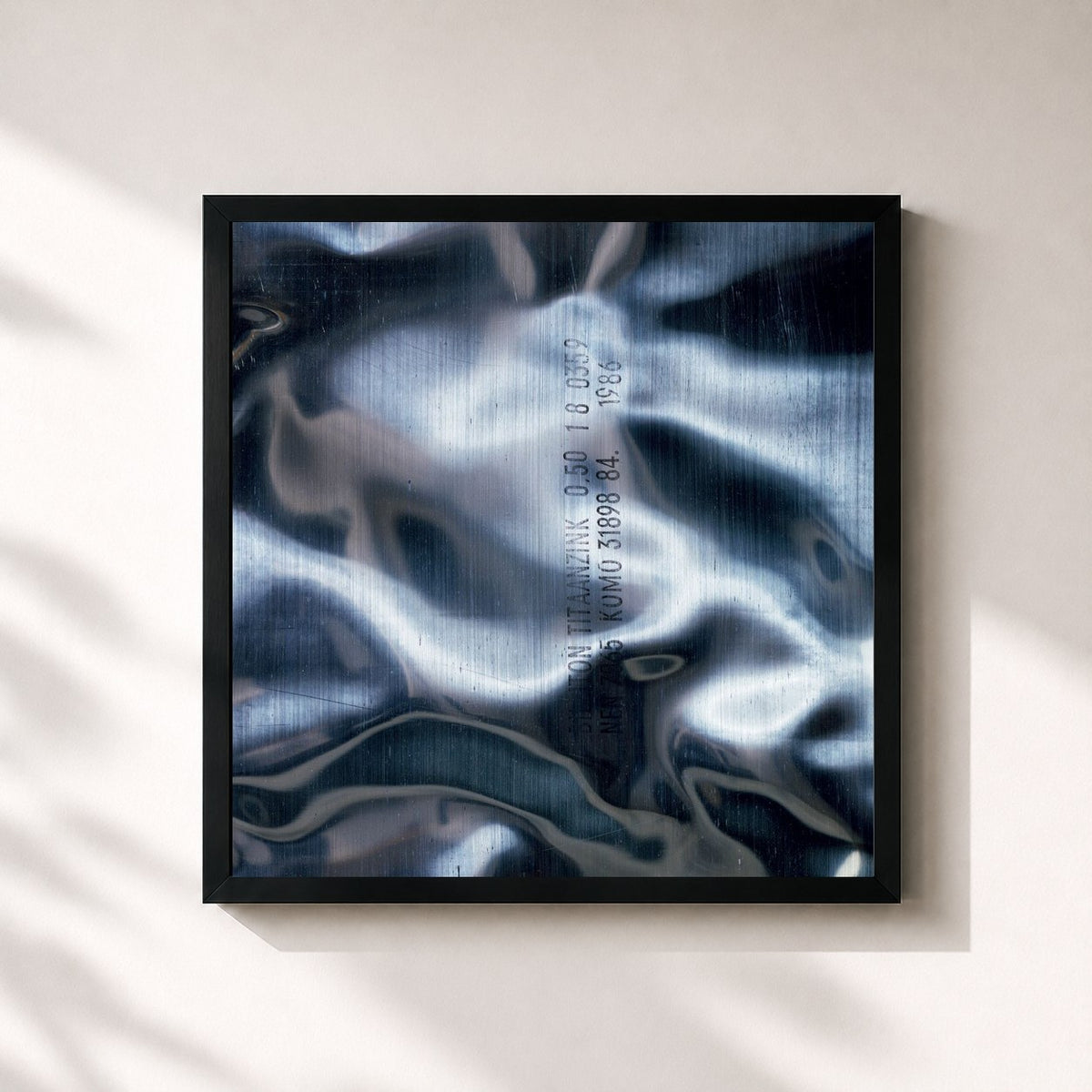 #noir Brotherhood di New Order in stampa quadrata incorniciata, cornice nera 32x32 cm