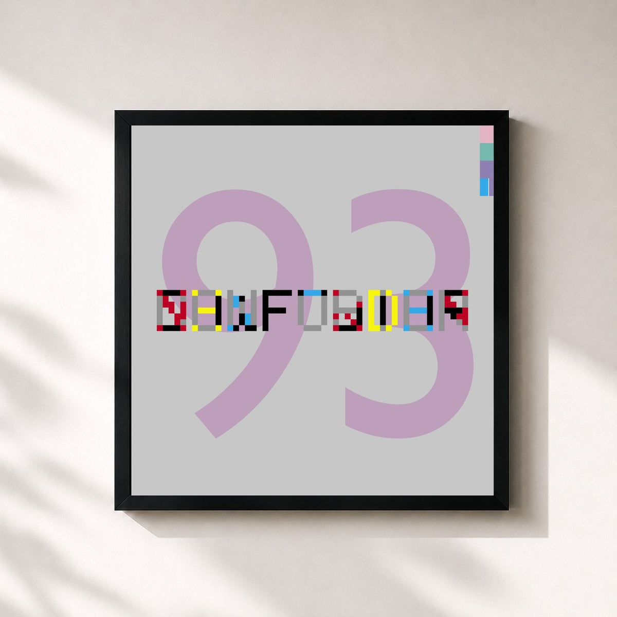 #noir Confusion (2020 Digital Master) di New Order in stampa quadrata incorniciata, cornice nera 32x32 cm