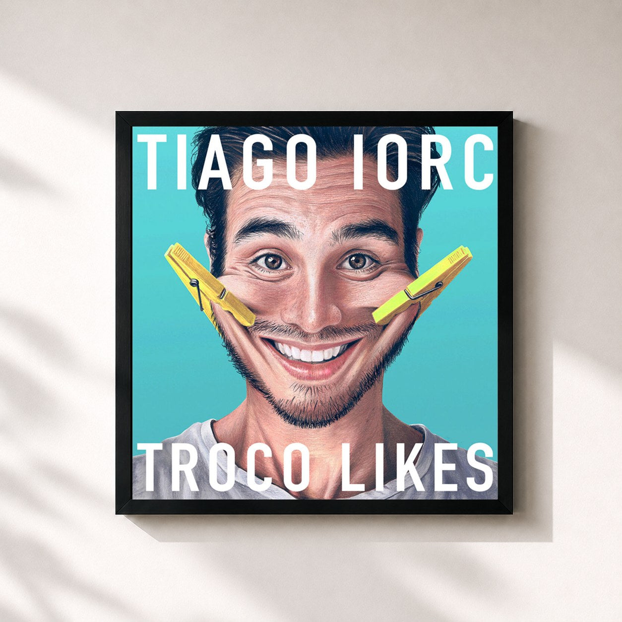 #noir Troco Likes by TIAGO IORC as a square framed art print, black 32x32 cm frame