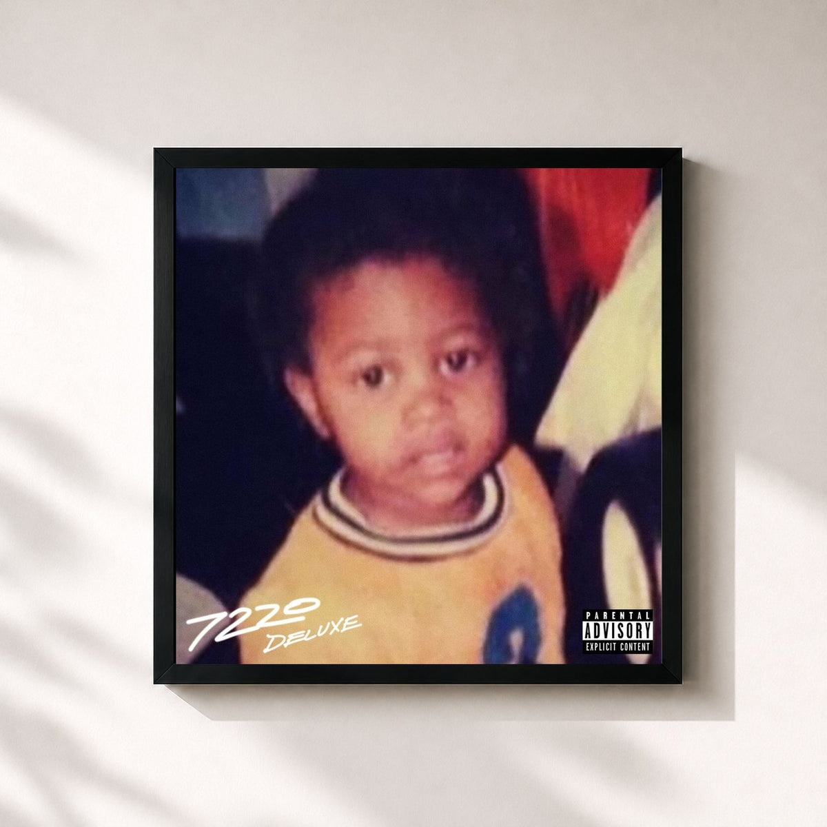 #noir Tableau carré de l'album 7220 (Deluxe) de Lil Durk, cadre noir 32x32 cm