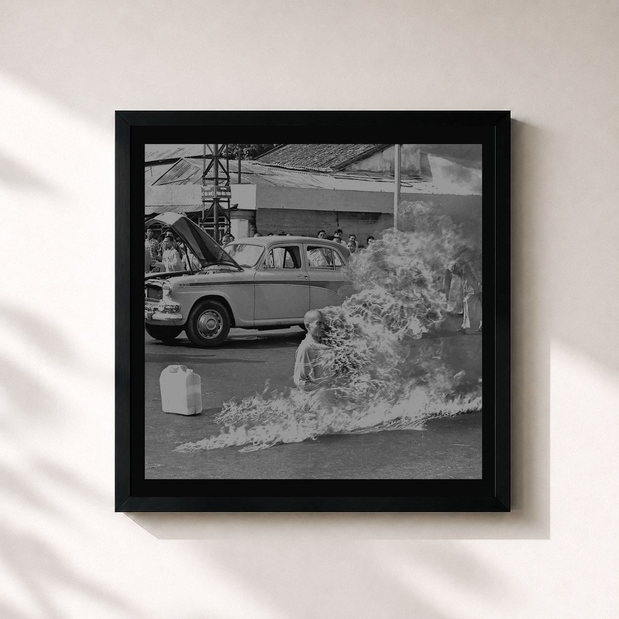 #noir Tableau carré de l'album Rage Against The Machine - XX (20th Anniversary Special Edition) de Rage Against the Machine, cadre noir 32x32 cm