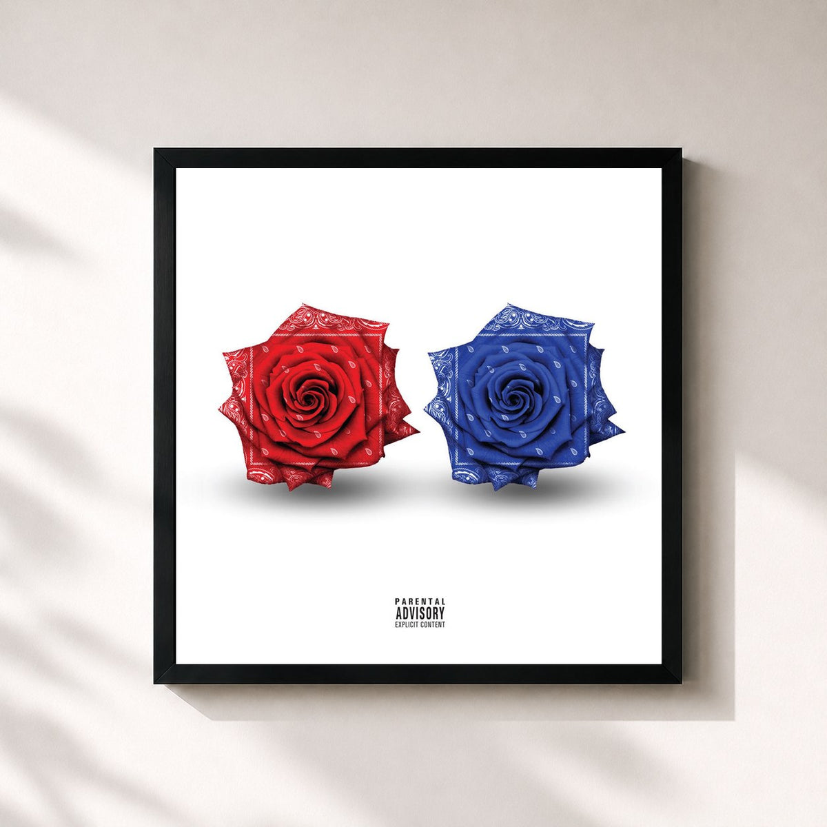 #noir Tableau carré de l'album The Documentary 2 + 2.5 (Collector's Edition) de The Game, cadre noir 32x32 cm