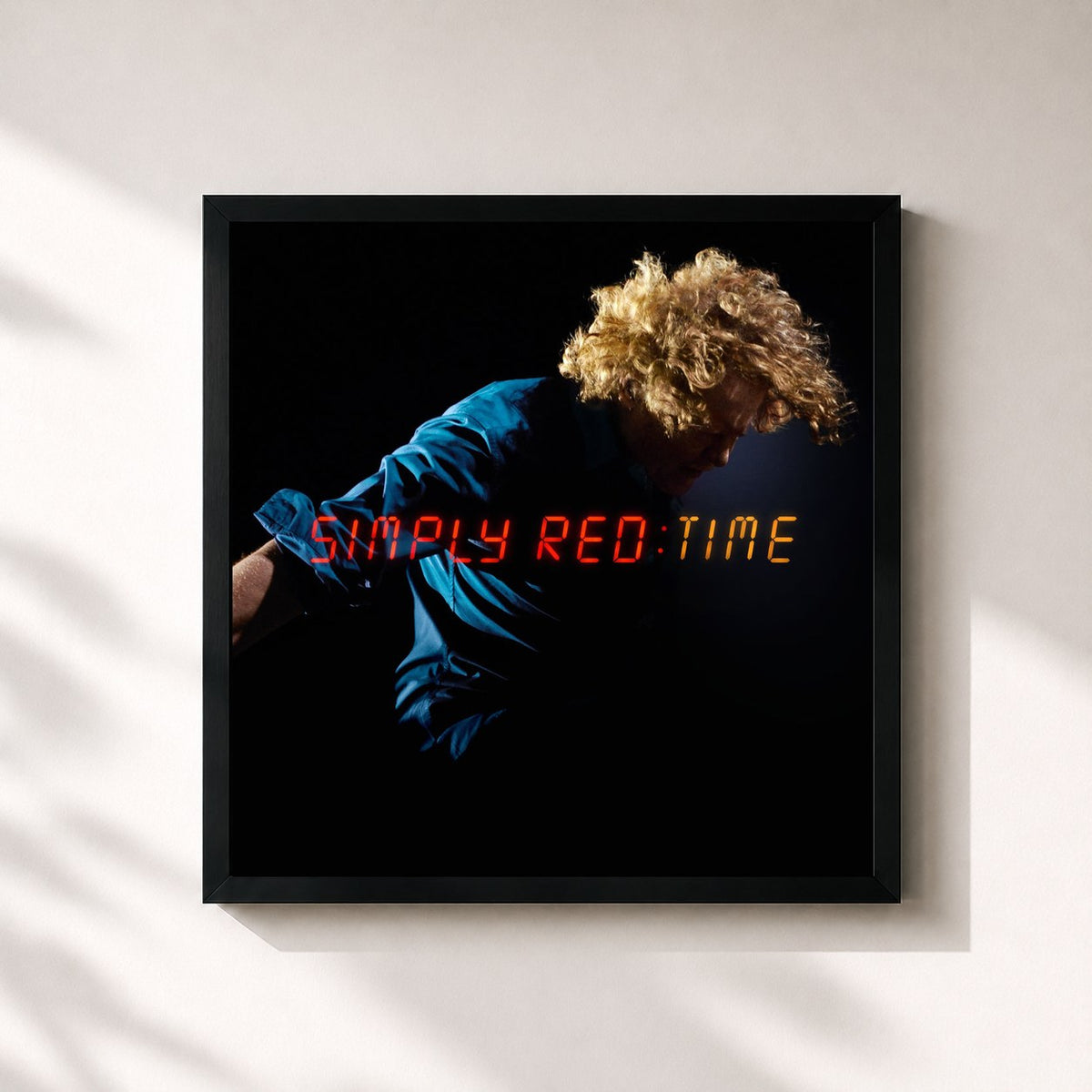 #noir Time by Simply Red as a square framed art print, black 32x32 cm frame