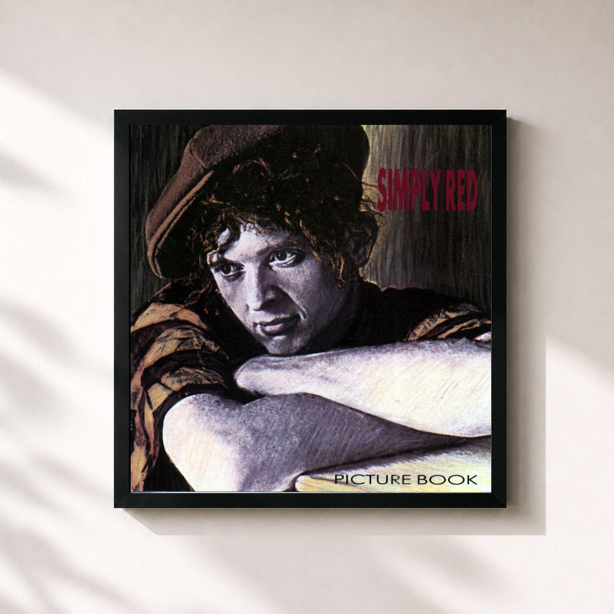 #noir Picture Book (Expanded Version) by Simply Red as a square framed art print, black 32x32 cm frame