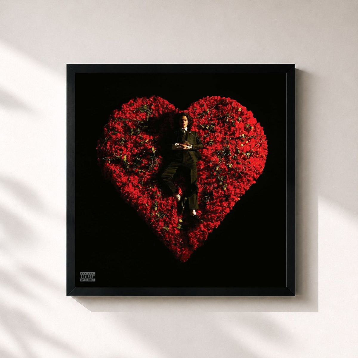 #noir Tableau carré de l'album Superache de Conan Gray, cadre noir 32x32 cm
