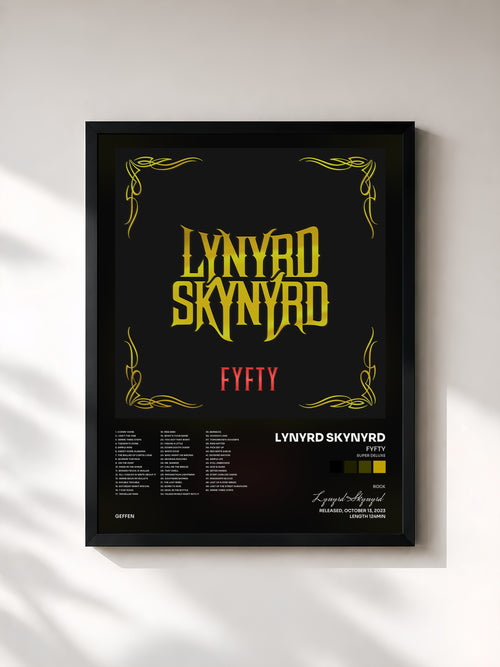 Lynyrd Skynyrd · FYFTY (Super Deluxe) — Gerahmter Kunstdruck