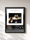 #noir Tableau de l'album Winelight de Grover Washington, Jr., cadre noir, imprimé et encadré en France