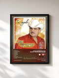 #noir Tableau de l'album Tu Regalo de Chuy Lizarraga y Su Banda Tierra Sinaloense, cadre noir, imprimé et encadré en France