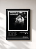 #noir Tableau de l'album Canzone napoletana. Piccola Enciclopedia, Vol. 1, 2, 3 de Massimo Ranieri, cadre noir, imprimé et encadré en France