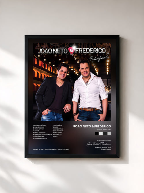 Joao Neto & Frederico · Indecifrável — Affiche encadrée