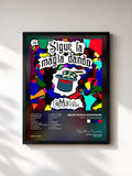 #noir Tableau de l'album Sigue La Magia Dando de Grupo Marca Registrada, cadre noir, imprimé et encadré en France