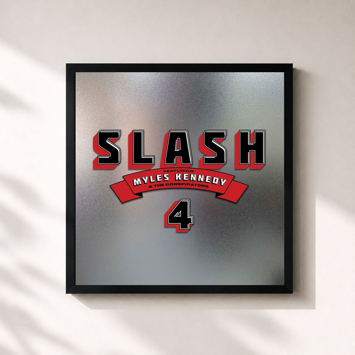 #noir 4 by Slash as a square framed art print, black 32x32 cm frame