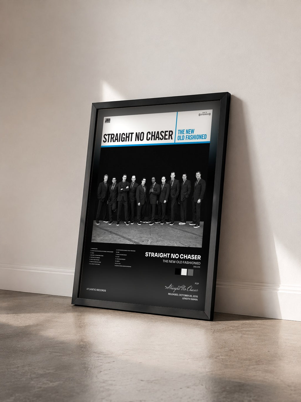 #noir The New Old Fashioned (Deluxe) von Straight No Chaser als gerahmter Kunstdruck von schräg gesehen, schwarzer Rahmen