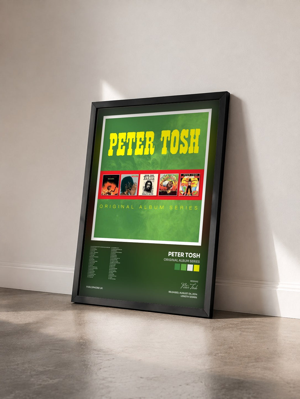 #noir Tableau de l'album Original Album Series de Peter Tosh vu de trois quarts, cadre noir