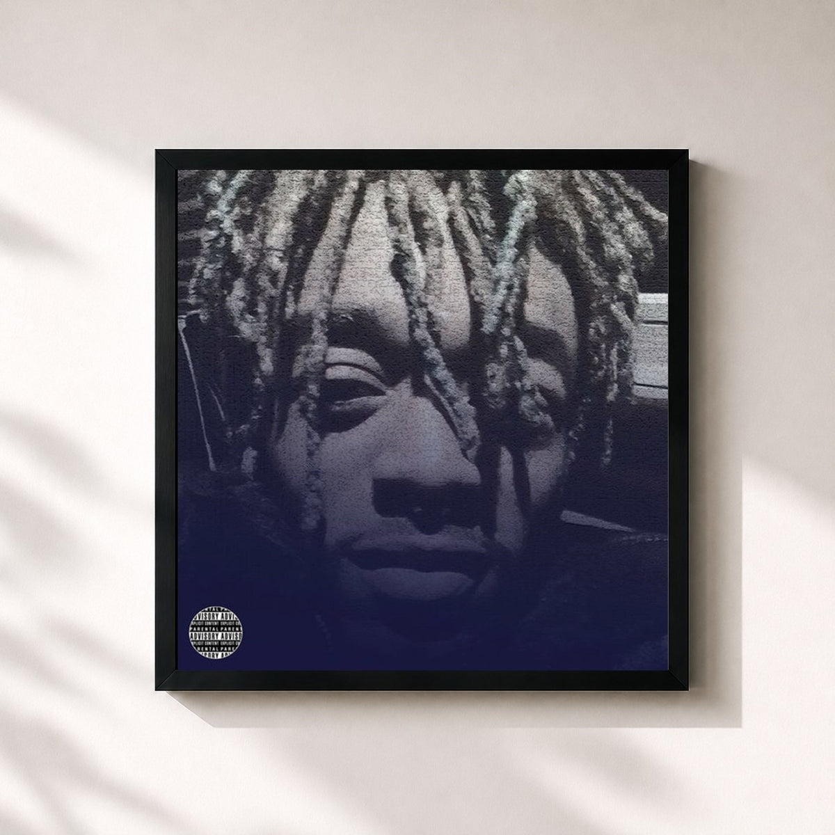 #noir Tableau carré de l'album 2 Luv Is 2 Rage de Lil Uzi Vert, cadre noir 32x32 cm