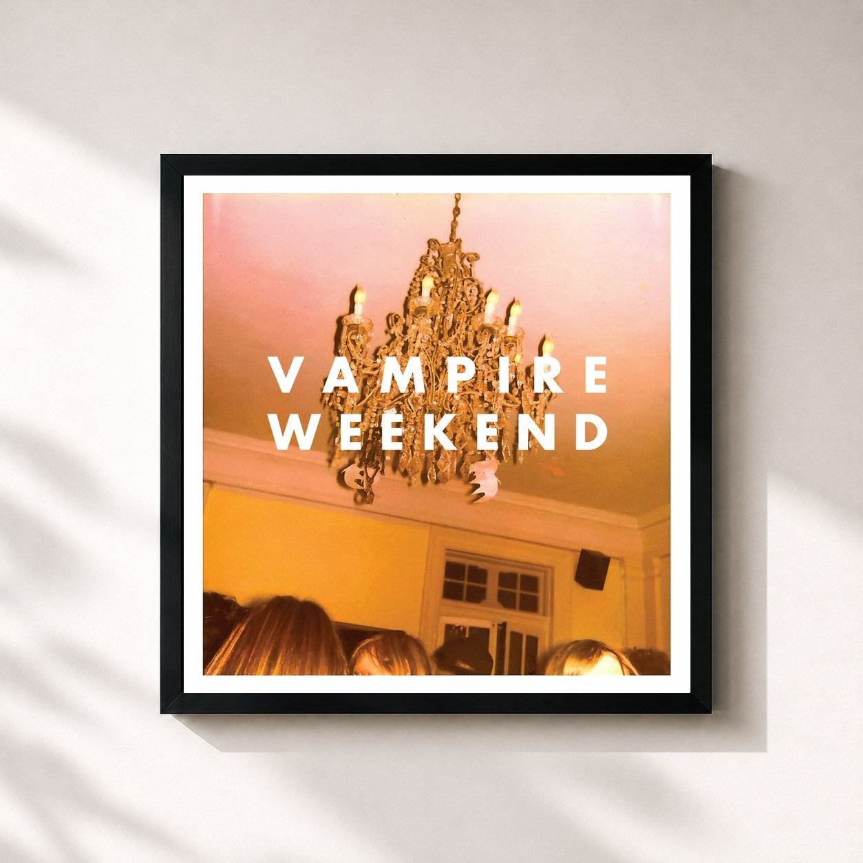#noir Vampire Weekend by Vampire Weekend as a square framed art print, black 32x32 cm frame